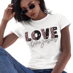 Love Like Jesus Christian Tee, Religious Shirt, Inspirational Gift Faith Apparel
